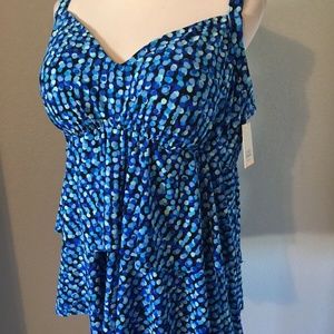 Croft & Barrow Plus Size Tiered Tankini